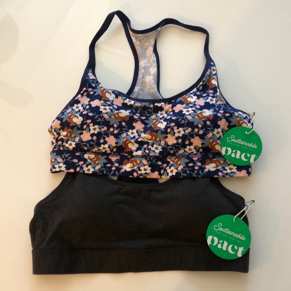 Pact Sustainable Fashion. BNWT! 2 sports bras.